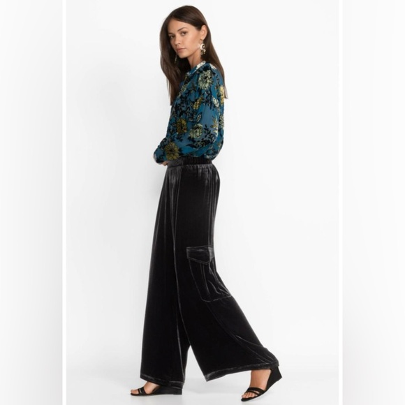 Johnny Was Zatima Silk-Blend Cargo Pant NEW - Picture 2 of 13